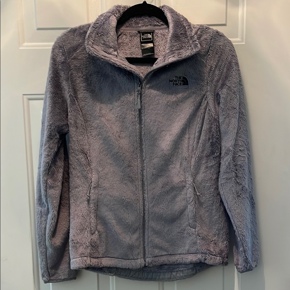 The North Face Gray Teddy Jacket Plush Warmth